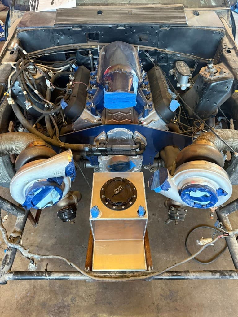Twin turbo V8 build with fuel cell